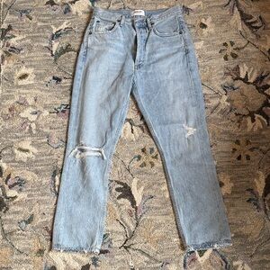 Agolde Women's Light Blue Boot Cut Jeans